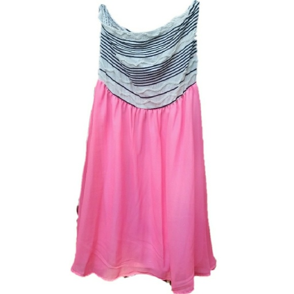 Chiffon tube top mini dress - Picture 4 of 4